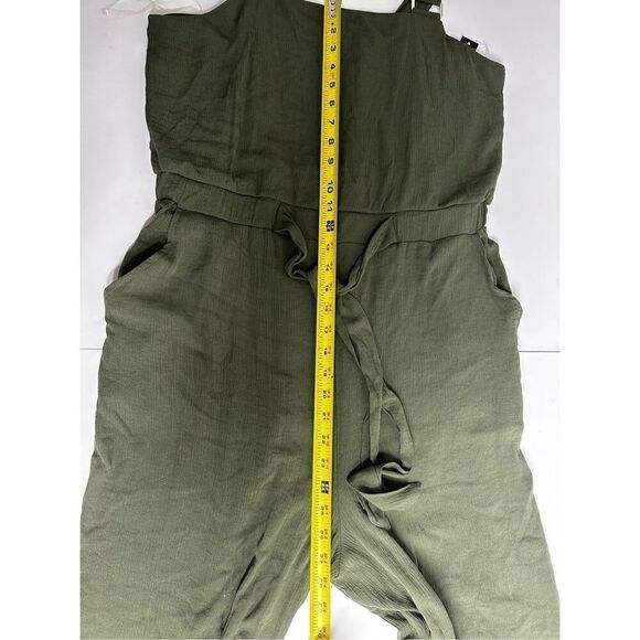 NWT No Boundaries Juniors’ Jumpsuit Olive Green Packets Wide Legs SzXL(15-17) - Picture 12 of 16